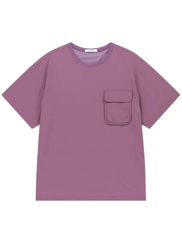 Woven Stretch Round TShirt Purple - OFFGRID - BALAAN 1