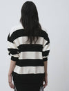 Striped Rugby Collar Sweatshirt Black - THE GREEN LAB - BALAAN 6