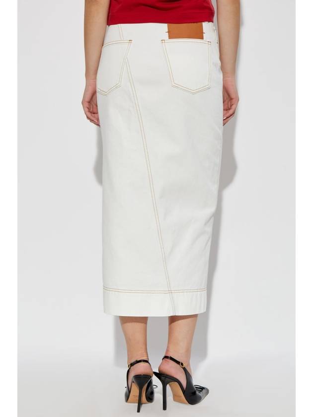 Jacquemus Denim Skirt, Women's, White - JACQUEMUS - BALAAN 4