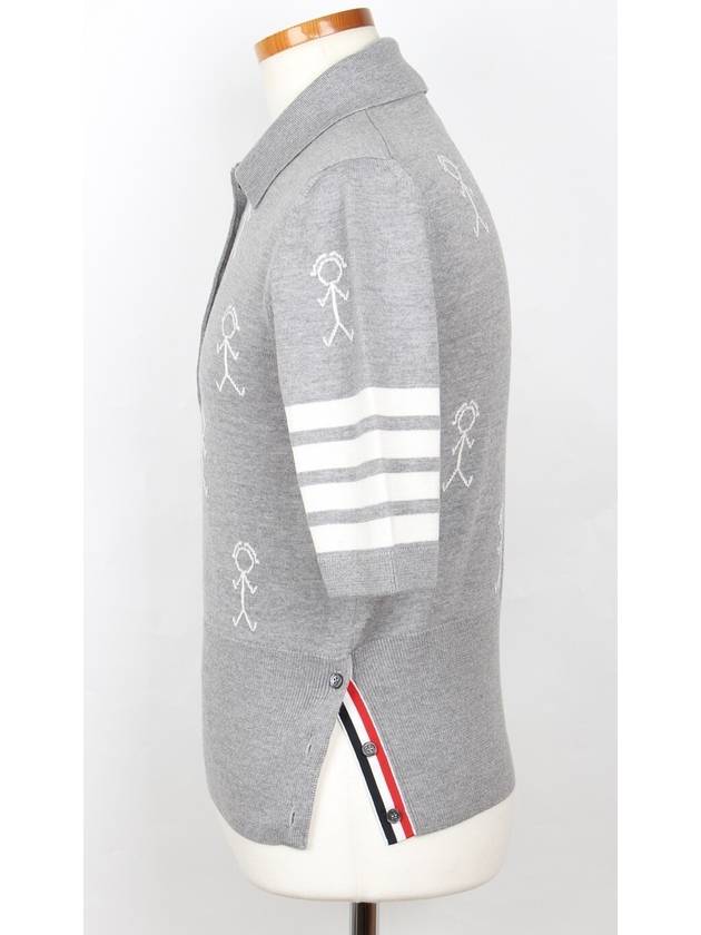 Diagonal armband Mrs Tom collar knit 42 - THOM BROWNE - BALAAN 3