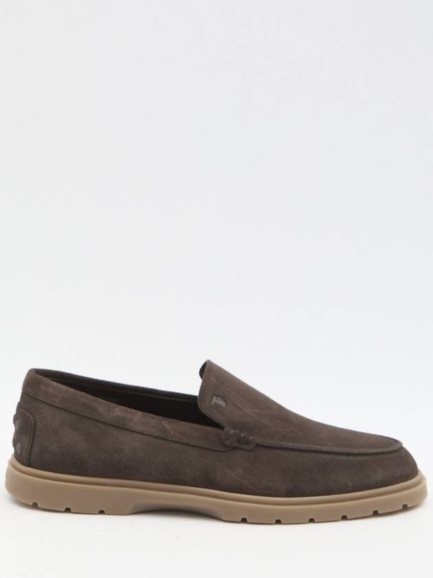 Suede Slipper Loafers Brown - TOD'S - BALAAN 2