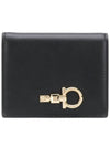 Studio Small Coin Half Wallet Black - SALVATORE FERRAGAMO - BALAAN 3