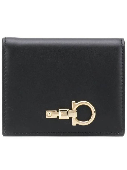 Studio Small Coin Half Wallet Black - SALVATORE FERRAGAMO - BALAAN 2