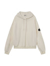 Embroidered Logo Hoodie Ivory - HARDGEAR APPAREL - BALAAN 1