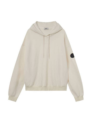 Embroidered Logo Hoodie Ivory - HARDGEAR APPAREL - BALAAN 1