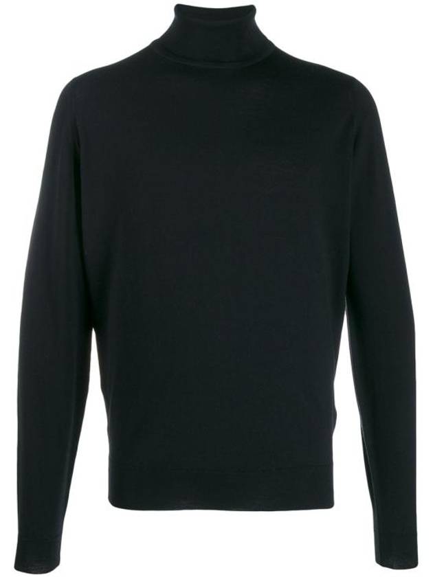 Wool Turtleneck Black - JOHN SMEDLEY - BALAAN 1