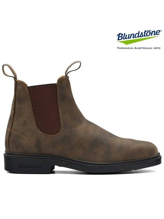 DRESS 1306 Chelsea boots_Rustic brown - BLUNDSTONE - BALAAN 1