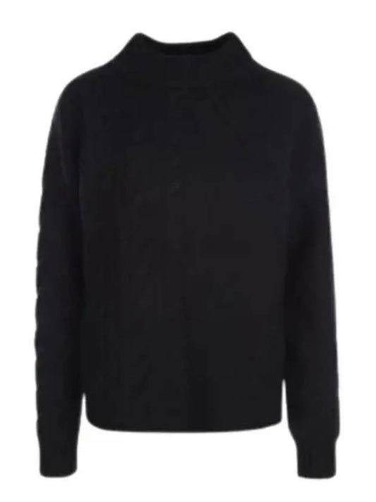 Accordo Cashmere Wool Knit Top Black - MAX MARA - BALAAN 2