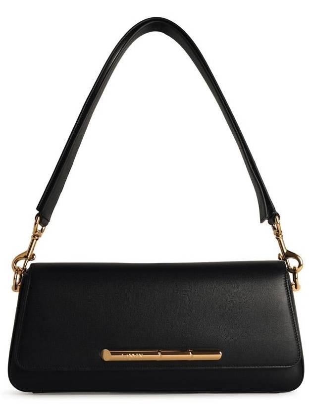 Lanvin 'Sequence' Black Leather Crossbody Bag - LANVIN - BALAAN 1