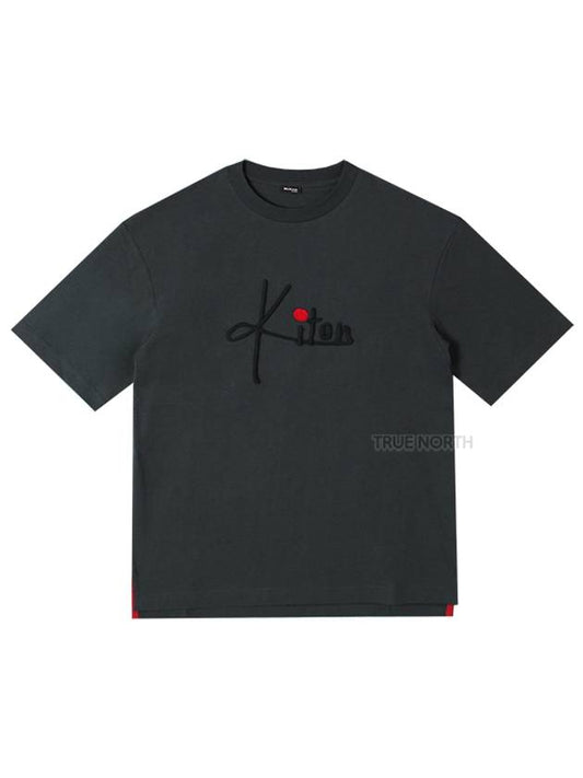 Logo Short Sleeve T-Shirt Black - KITON - BALAAN 2