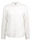 Comfort Tencel Slim Long Sleeve Shirt Cloud White - J.LINDEBERG - BALAAN 2