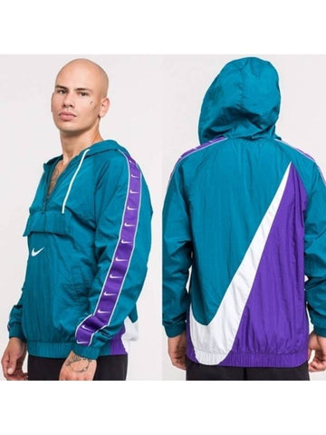 01CV9168381Sideline pull tab VIXX cow cyanoke jacketteal green purple - NIKE - BALAAN 1