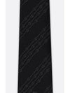 CD Icon Striped Tie Black Gray Silk - DIOR - BALAAN 3