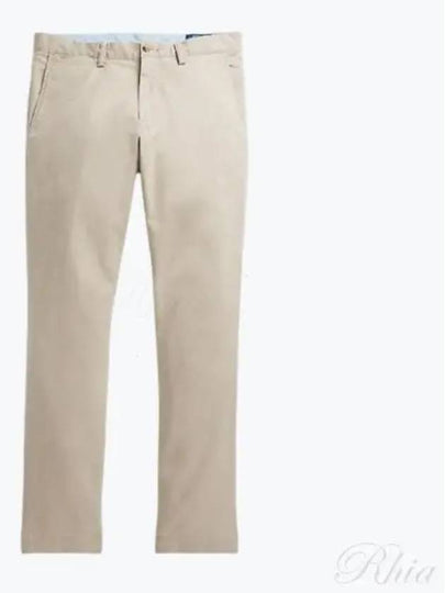 Logo Slim Fit Straight Pants Beige - POLO RALPH LAUREN - BALAAN 2