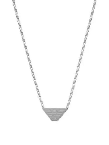 Essential Pendant Stainless Steel Necklace Silver - EMPORIO ARMANI - BALAAN 1