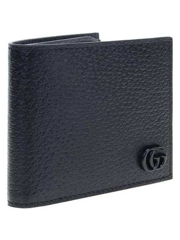 GG Marmont Leather Half Wallet Black - GUCCI - BALAAN 3