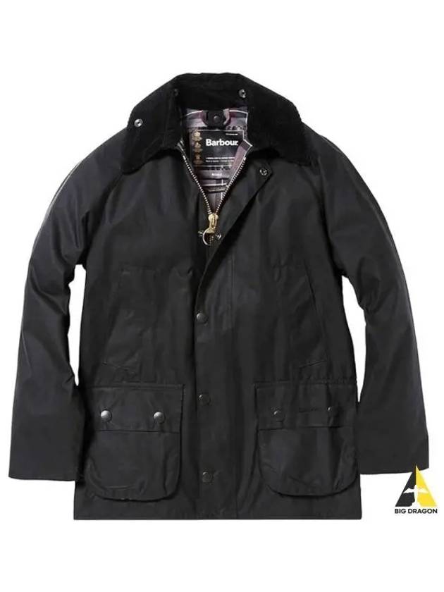 Bedale Wax Half Lined Jacket Black - BARBOUR - BALAAN 2