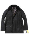 Bedale Wax Half Lined Jacket Black - BARBOUR - BALAAN 2