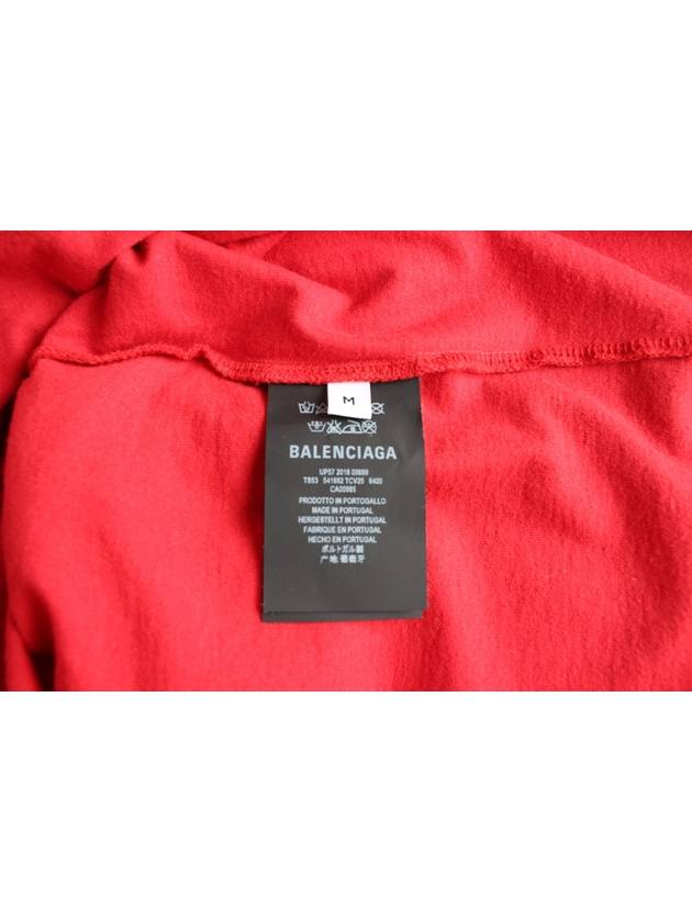 BB Laurel Logo Short Sleeve T Shirt Red M - BALENCIAGA - BALAAN 9