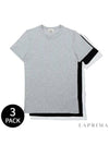 Men's Logo Print 3 Pack Short Sleeve T-Shirt White Grey Black - VIVIENNE WESTWOOD - BALAAN 2