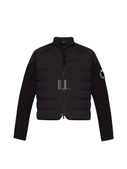 Padded Cotton Zip-Up Cardigan Black - MONCLER - BALAAN 2