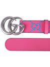 GG Marmont Leather Belt Pink - GUCCI - BALAAN 4