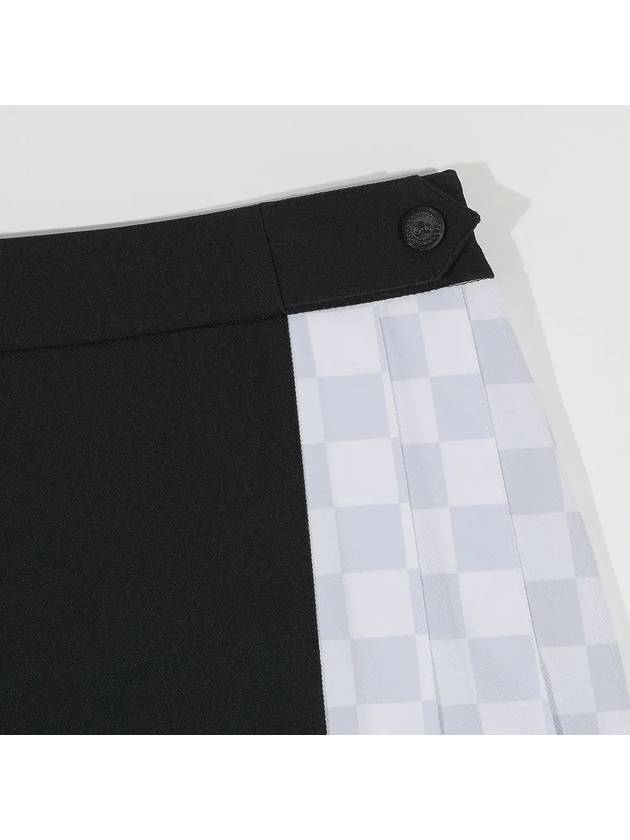 Drew Check Pleated Skirt DF32SK06DARK GRAY - DRUH GOLF - BALAAN 3