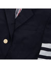 Plain Weave Suiting Classic 4 Bar Jacket Navy - THOM BROWNE - BALAAN 8