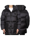 Logo Applique Nylon Puffer Coat Black - BURBERRY - BALAAN 2