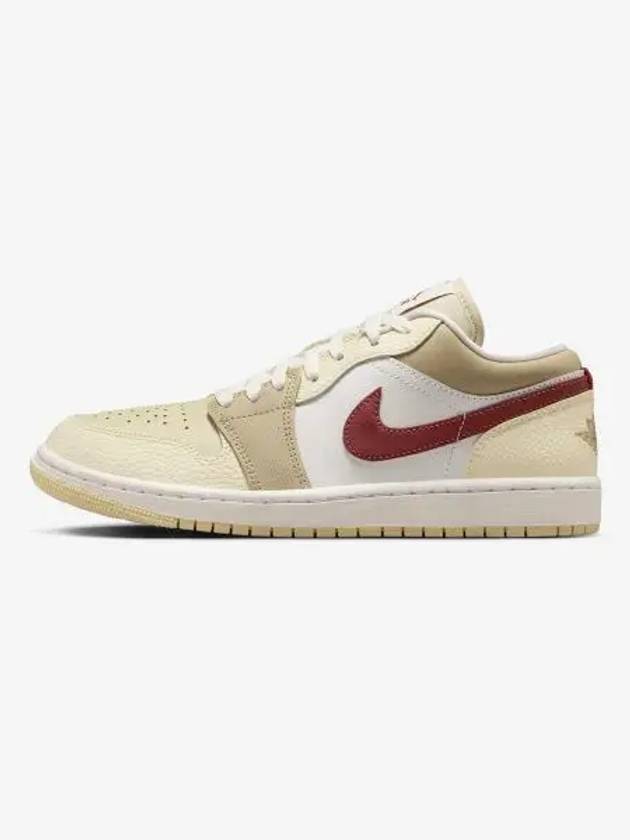 Air Jordan 1 Low W Summit White Red Sepia Desert Khaki Light Coconut Milk HV6530 100 - NIKE - BALAAN 1