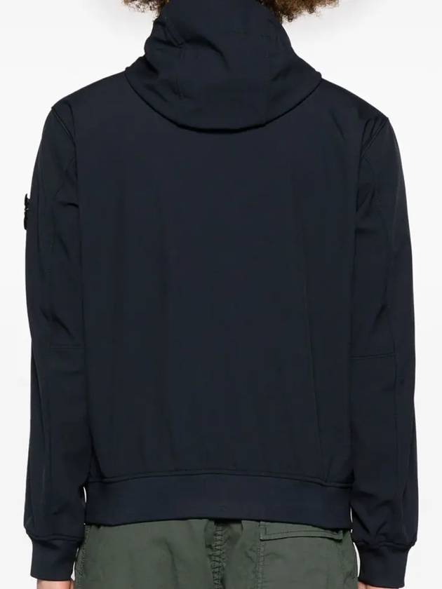 Light Soft Shell R E Dye Technology In Recycled Polyester Hooded Jacket Black - STONE ISLAND - BALAAN 5