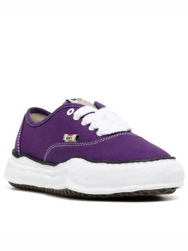 24 A02FW704 Purple Baker OG Sole Canvas Low Top Sneakers - MIHARA YASUHIRO - BALAAN 1