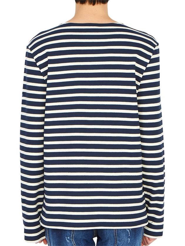 Meridien Modern Long Sleeve T-Shirt Ecru Marine - SAINT JAMES - BALAAN 6