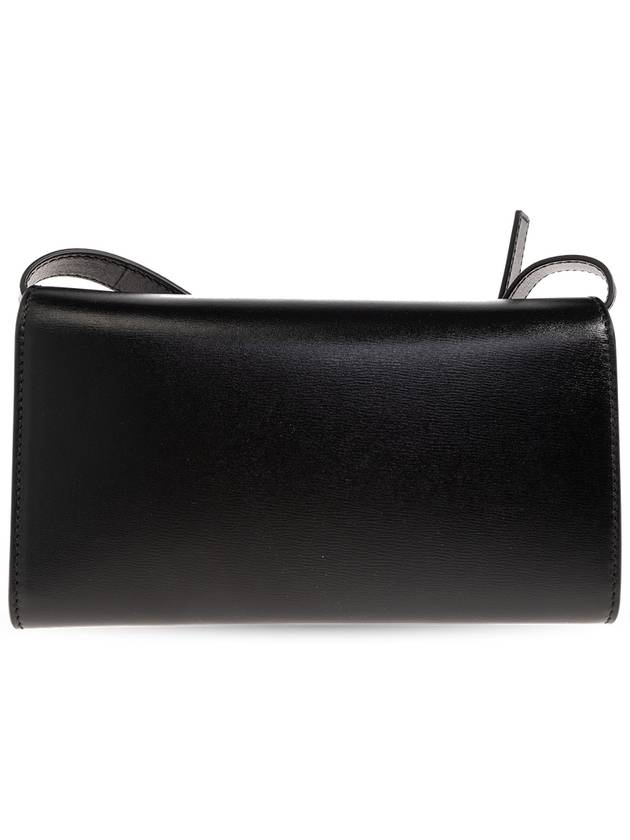 Logo Print Leather Shoulder Bag Black - JIL SANDER - BALAAN 4