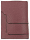 Saffiano Logo Half Wallet Burgundy - MARNI - BALAAN 4