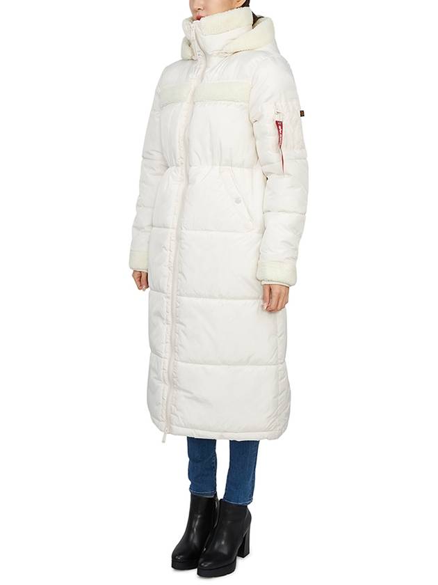 Regular Fit Hood Long Padding Jet Stream White - ALPHA INDUSTRIES - BALAAN 4