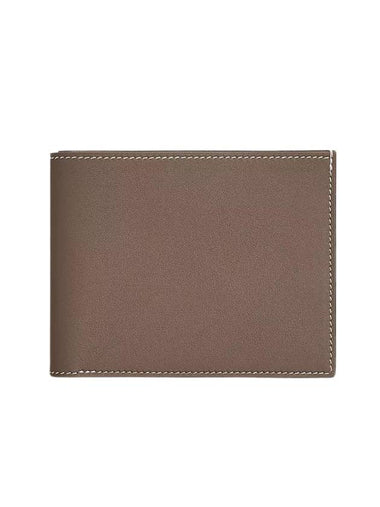 Citizen Twill Compact Card Wallet Brown - HERMES - BALAAN 1