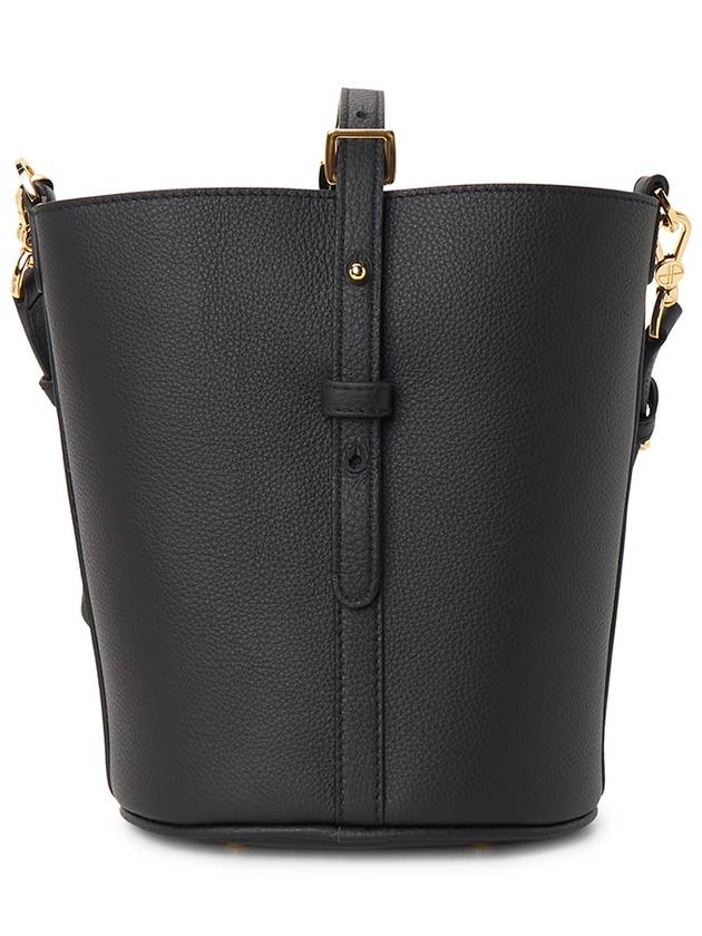 Small JP Leather Bucket Bag Black - PATOU - BALAAN 4