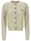 Bold Fox Head Patch Regular Cardigan Beige Melange - MAISON KITSUNE - BALAAN 3