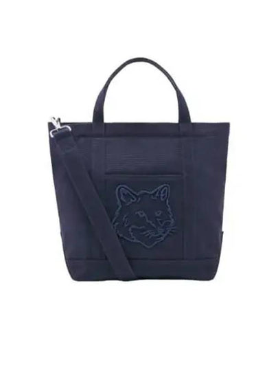 Fox Head Small Tote Bag Ink Blue - MAISON KITSUNE - BALAAN 2