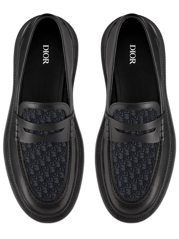 Oblique Jacquard Explorer Loafers Black - DIOR - BALAAN 6