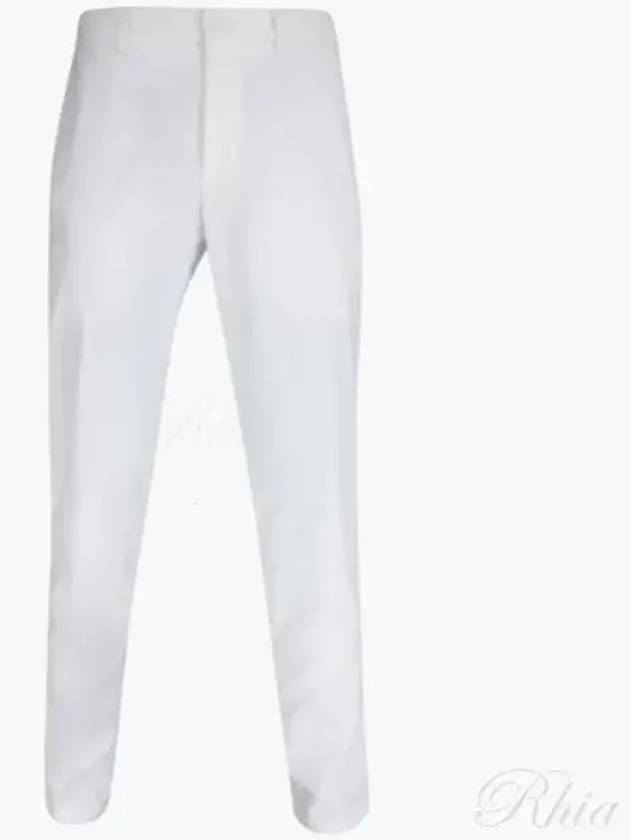 Hidden Drawcord Tapered Regular Fit Straight Pants White - HUGO BOSS - BALAAN 2