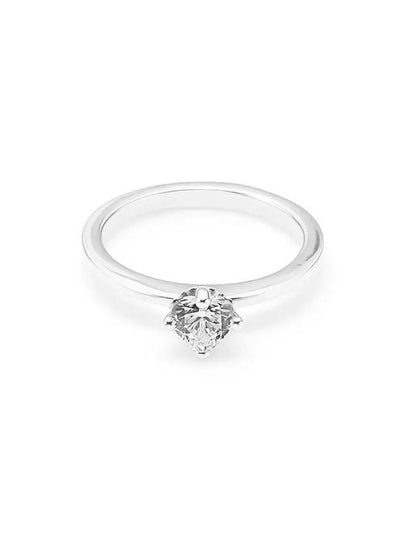 Clear Heart Solitaire Ring Silver - PANDORA - BALAAN 2