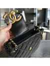 CC Big Logo Small Cross Shoulder Two Way Bag Black AS4596 - CHANEL - BALAAN 8