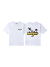 Tropical Logo Cotton Short Sleeve T-Shirt White - MSGM - BALAAN 1