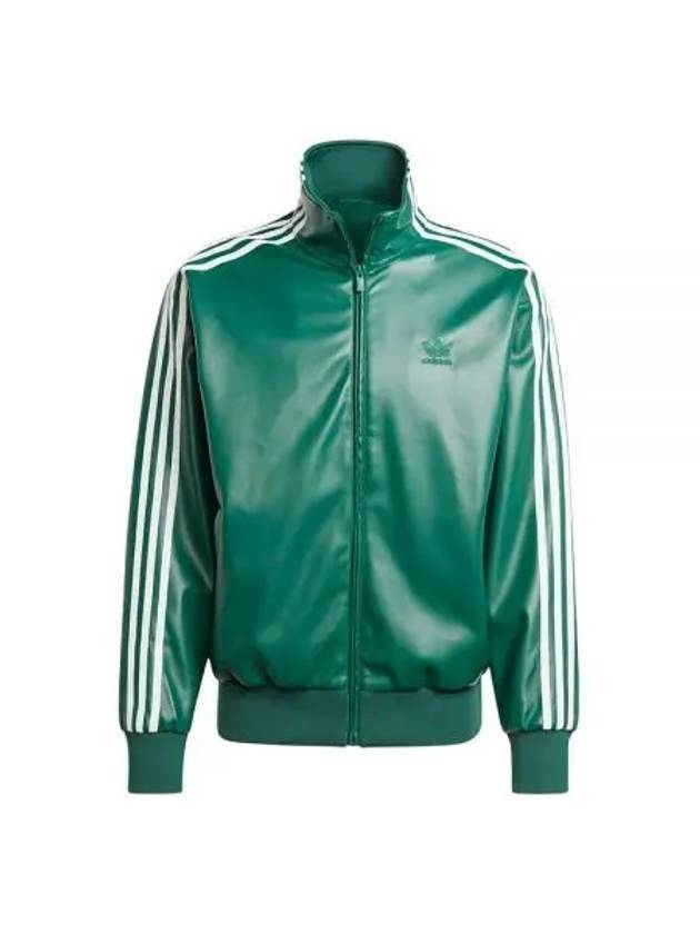 Pow Adicolor 3S Loose Firebird Leather Track Jacket Green - ADIDAS - BALAAN 1