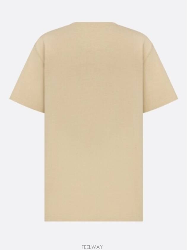 Couture Relaxed Fit Short Sleeve T-Shirt Beige - DIOR - BALAAN 8