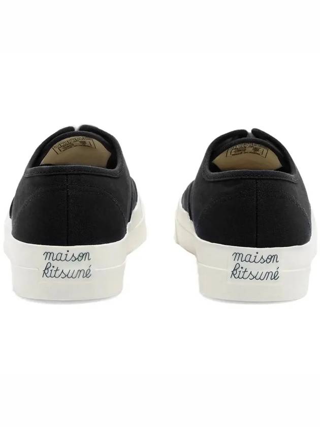 24SS Canvas Lace-Up Sneakers CU04706WW9000 BK - MAISON KITSUNE - BALAAN 4