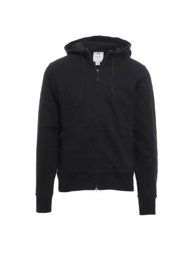 Classic Back Logo Cotton Zip-Up Hoodie Black - Y-3 - BALAAN 1