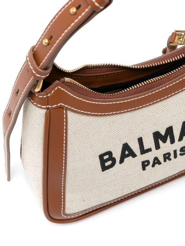 B-Army Logo Print Shoulder Bag Beige - BALMAIN - BALAAN 5